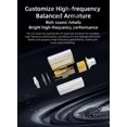 thumbnail image 4 of Bass Wired Headphone,CCZ BC04 Custom High-Frequency BA IEM Headphone, Stereo Sound IEM Earbuds Earphone with Oxygen-free Copper Silver-plated Cable for Musician System (with MIC, BC04-Silver)\u2026, 4 of 7