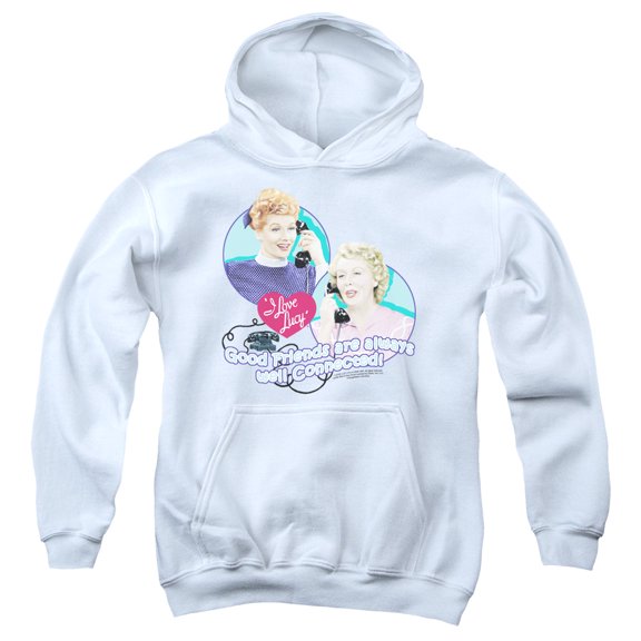 I Love Lucy - Always Connected - Youth Hooded Sweatshirt - Small