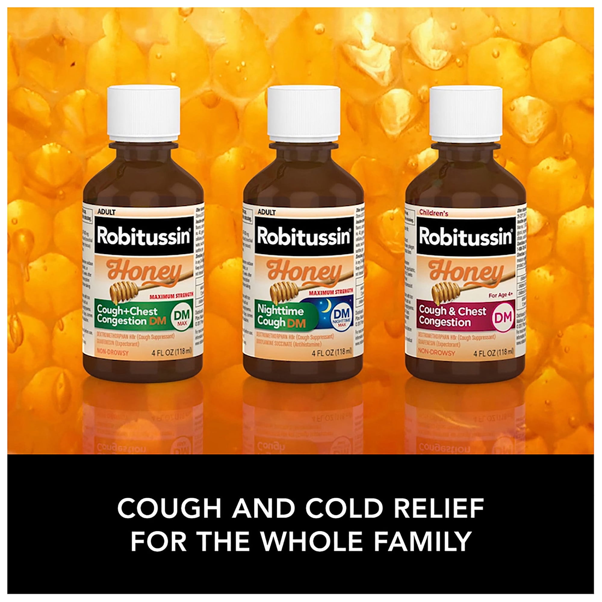 Buy Robitussin Maximum Strength Honey Liquid Cough + Chest Congestion