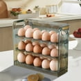 thumbnail image 5 of Eggs Storage Box Refrigerator Side Door Household Kitchen With Food Grade Eggs Tray Folding Flip Eggs Box Fresh Keeping, 5 of 5