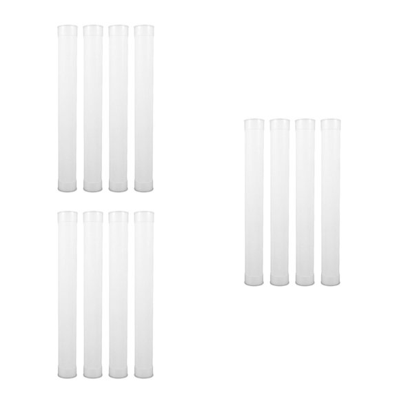 Raindrops 12 pcs Poster Tube With Caps Plastic Mailing Tube Shipping Heavy Duty Mailers Poster Tube Packing Plastic Round Tube Containers For Storage Transport