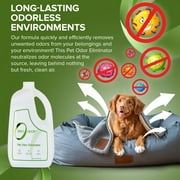 Zero Odor Pet Odor Eliminator Air & Surface Deodorizer for Dog Cat Urine Carpet 64 oz