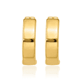 thumbnail image 5 of 14K Solid Yellow Gold Round Huggie Small Hoop Earrings, 5 of 10