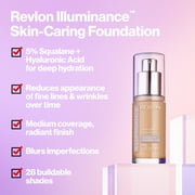 Revlon Illuminance Skin-Caring Liquid Foundation Makeup, Medium Coverage, 613 Honey Java, 1 fl oz