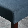 thumbnail image 3 of GDF Studio Apaloosa Contemporary Tufted Dining Chairs, Set of 2, Navy Blue Fabric and Brown, 3 of 13
