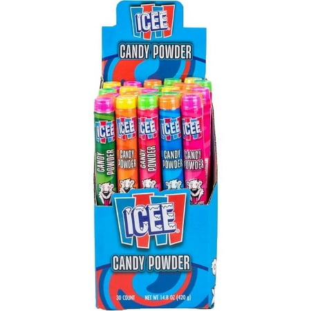 ICEE Sour Tubes Powder Candy 0.49 oz. - Case of 30