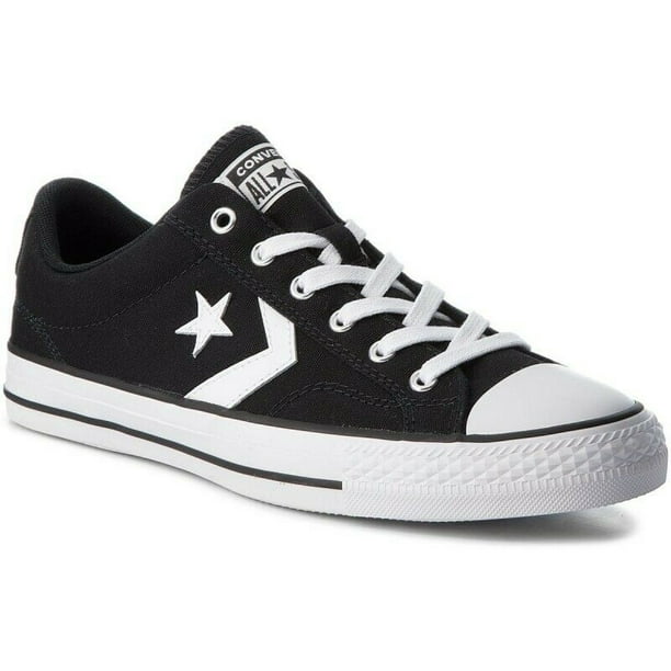 Converse Unisex Star Player OX Black/White Sneaker Size - Walmart.com