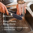 thumbnail image 3 of Starpack Juego De 2 Pinzas De Cocina De Silicona Premium (9 Y 12 Pulgadas)  Acero Inoxidable Con Puntas De Silicona Antiadherentes, Resistente Al Calor Hasta 480 F Para Cocinar, Servir Parrilla, Barb, 3 of 5