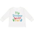 thumbnail image 3 of Inktastic My Grandpop Loves Me Boys or Girls Long Sleeve Toddler T-Shirt, 3 of 5