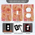 thumbnail image 3 of Yayeee Blank Wall Plate Cover 1-Gang 4.5"x2.7" Home Unused Decorative Outlet, Pink Flowers, 3 of 7