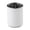 A005- White, variant on Rotating Utensil Holder with Stainless Steel Rim and Divided Compartments, White, for Kitchen Countertop Organization