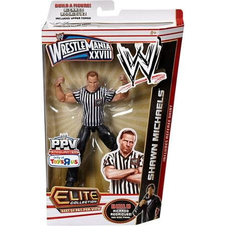 Shawn Michaels Action Figure Referee Shirt Elite Best of Pay Per