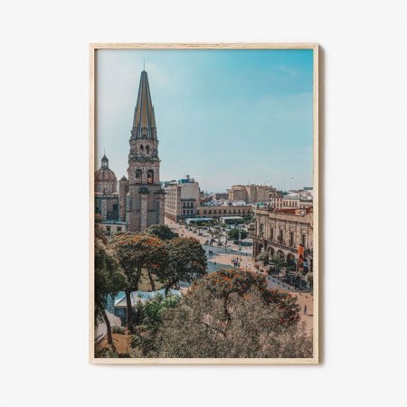 Poster Guadalajara Colorful Poster Print, Guadalajara Photo Wall Art, Guadalajara Wall Decor, Guadalajara Travel Print, Street Map Poster , City Map-UNFRAMED