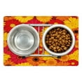 thumbnail image 1 of Gerber Daisy Pet Mat for Food and Water, Summer Bloom Love Pattern with Continuous Nested Flower Petals in Warm Tones, Non-Slip Rubber Mat for Dogs and Cats, 18" X 12", by Ambesonne, 1 of 2