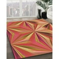thumbnail image 3 of Ahgly Company Machine Washable Indoor Rectangle Transitional Orange Area Rugs, 4' x 6', 3 of 7