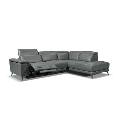 Valencia Barletta Contemporary Top, Top Grain Leather Reclining Sectional