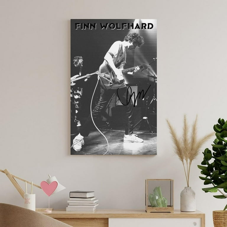 Finn Wolfhard Black White Poster Prints Canvas Wall Art for Trendy
