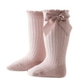 thumbnail image 1 of Douhoow 0-2Y Infant Girl Summer Socks Baby Solid Color Breathable Knee High Socks, 1 of 2
