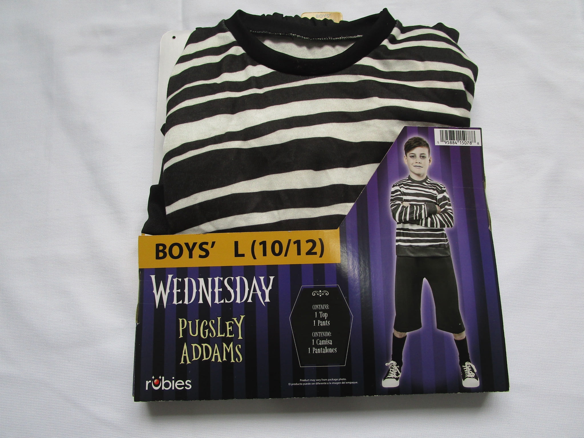 Wednesday's Puglsey Halloween Costume for Children, Boy's Size S (6/7), by Rubies