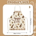 thumbnail image 2 of Easter Apron Set with Bunny and Egg Styles, 2-pack Colorful Spring Kitchen Aprons for Cooking, Apron for Easter Cooking, Easter Decorations Aprons for Women Men, 18.5x15in B, 2 of 7