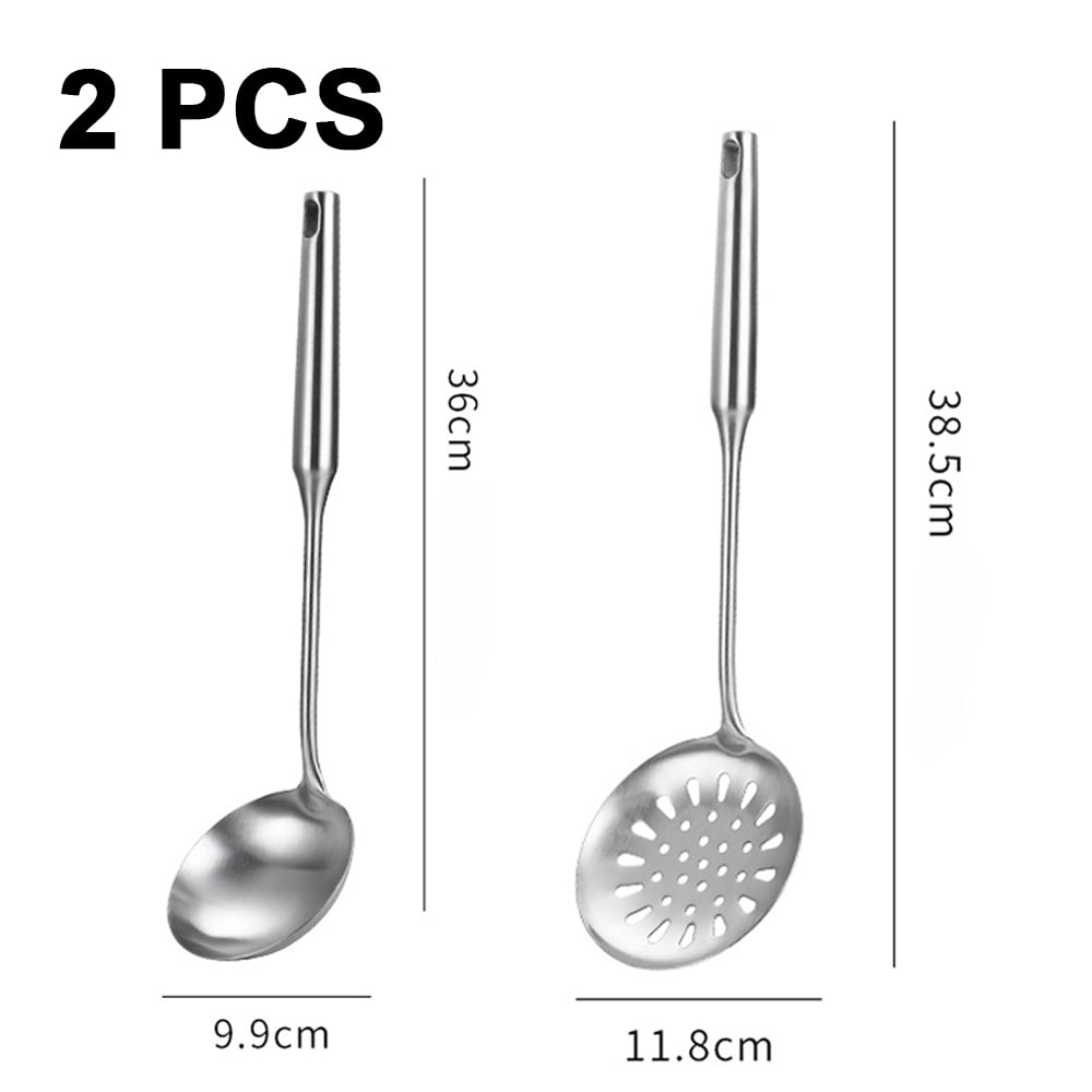 Gold Kitchen Utensils Set, Standcn 9 Pcs 304 Stainless Steel All Metal Cooking Tools with Meat Fork, Solid Spoon, Slotted Spoon, Spatula, Ladle