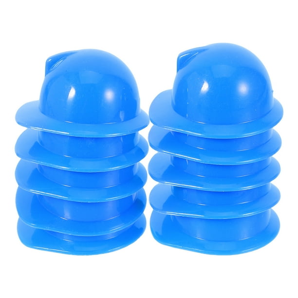 FELTECHELECTR 10 piezas de sombrero de construcción en miniatura, casco pequeño, modelo de muñeca, casco decorativo