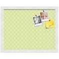 thumbnail image 2 of PinPix 18x14 Custom Cork Bulletin Board Lime Green Chain Poster Board Has a Fabric Style Canvas Finish, Framed in Lime Green Chain, by ArtToFrames (PinPix-573), 2 of 6