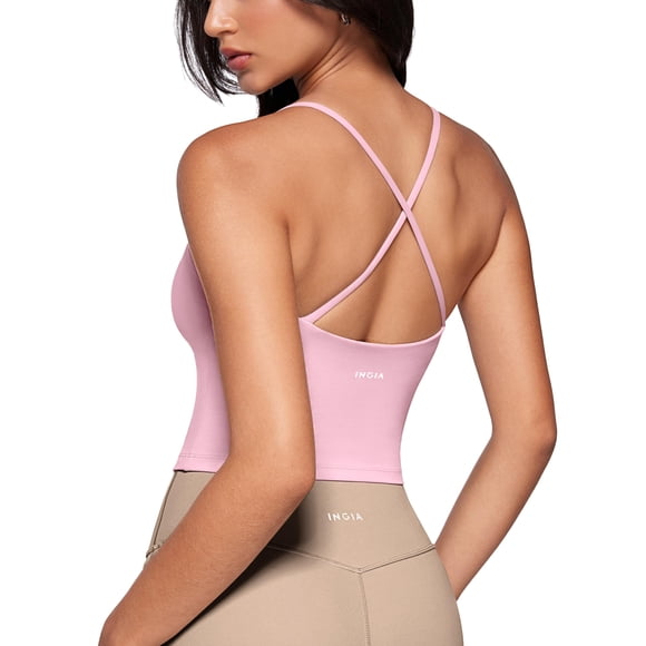 Musculosa INGIA Milk Pink con Sostén Incorporado y Tirantes Cruzados XL