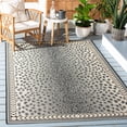 thumbnail image 2 of Safavieh Courtyard Candace Spotted Indoor/Outdoor Area Rug, Gray/Black, 5'3" x 7'7", 2 of 11