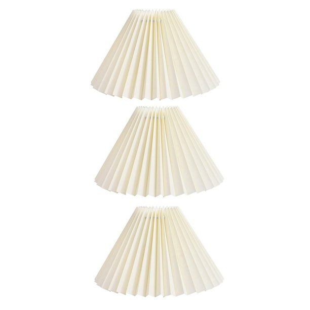3X Lámpara de Mesa con Pantalla de Pliegues Lámparas de Pie Pantalla de Lámpara Plisada B