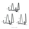 thumbnail image 2 of BE-TOOL 2Pcs Plate Stands Holder Display Metal Frame Stand for Book Photo Picture Plate N-Shaped Decorative Black, 2 of 8