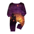 thumbnail image 4 of Racifhz Family Halloween Pajamas Matching Loungewear Set Printed Long Sleeve Top and Pants Cozy Nightwear Festive Sleepwear Gift Set for Family Holiday Celebration Wear, 4 of 6