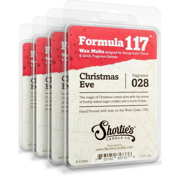 Christmas Eve Wax Melts Bulk Pack - Highly Scented   Natural Oils - Shortie's Candle Company