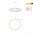 thumbnail image 5 of ANGARA Freshwater Cultured Pearl Dual Shank Ring with Diamonds in 14K Yellow Gold for Women | June Birthstone, Birthday, Anniversary, Jewelry Gift for Women | Pearl Ring, 5 of 8