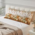 thumbnail image 5 of Pumpkins Fall Long Body Pillow Cover 20x60 Inch, Thanksgiving Eucalyptus Leaves Harvest Maple Decorative Pillowcase with Zipper, Microfiber Soft Breathable Long Pillowcases for Women, 5 of 9