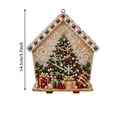 thumbnail image 6 of Mivyn Christmas DIY Pearl Painting Wooden House, Wooden House Pearl Diamond Art Kit, 3D Diamond Handmade Painting Hanging Ornament for Holiday Party Decor & Christmas Trees, #05, 6 of 6