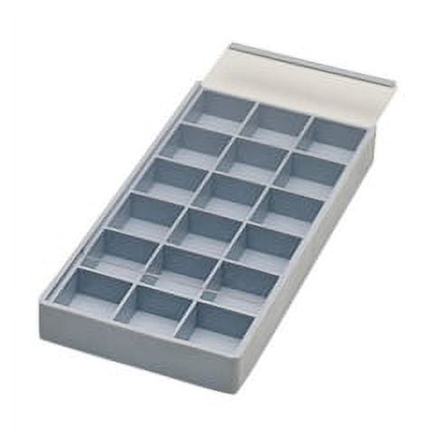 Compartment Tray with Sliding Lid, 18 Compartments