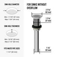 thumbnail image 4 of Vigo Vg07001 1-3/4" Grid Drain Assembly - Chrome, 4 of 11