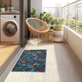 thumbnail image 4 of Yayeee Doormat for Inside 20"x32" Absorbent Low-Profile Washable Non-Slip Rubber Backed Entryway Rug, Stained Glass Pattern, 4 of 8