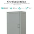 thumbnail image 5 of DEALTOPS Tall Spacious Storage Cabinet with 2 Drawers and Adjustable Shelves, Gray, 5 of 8