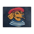 thumbnail image 5 of Yayeee Area Rugs for Living Room 5.2'x4' Non Slip Washable Bedroom Floor Carpet, Blue Dog Artist, 5 of 5