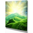 thumbnail image 2 of Green Mountains under Sun - Landscape Canvas Art Print, 2 of 3