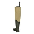 thumbnail image 2 of Frogg Toggs Bull Frogg Bootfoot Hip Waders for Men, 3-Ply Canvas Waders for Fishing with Steel Shank, Felt, Khaki, Size 8, 2 of 5