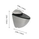 thumbnail image 5 of 4 soportes ajustables de acero inoxidable para estantes de vidrio con tornillos (plateados), 5 of 7