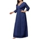 thumbnail image 3 of Vestido de talla grande para mujer, invitado de boda, cintura imperio, vestidos largos 2024, vestido largo elegante de verano con hombros descubiertos, 3 of 5