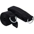 thumbnail image 1 of Correa para hamaca, kit para colgar columpio de árbol de 2 m, kit para colgar correas para columpio de árbol de alta resistencia con mosquetón, capacidad para 1000 kg, negro, 2 piezas, 1 of 7
