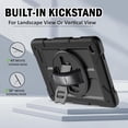 thumbnail image 6 of BMOUO Case for Samsung Galaxy Tab A11 Plus 11" 2026 / A9 Plus 11 Inch 2024,Protective Case Cover with 360° Rotating Stand and Hand / Shoulder Strap for Tab A11+ / A9+ Inch , Black, 6 of 8