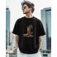 thumbnail image 4 of Men's T-Shirt,Cowboy Boot Short Sleeve Crewneck Casual Tee Shirts,Black-2XL, 4 of 8