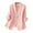 Pink, variant on Women's Blazer Ladies Solid Color Lapel Button Elegant Suit Jacket My Items Saved for Later