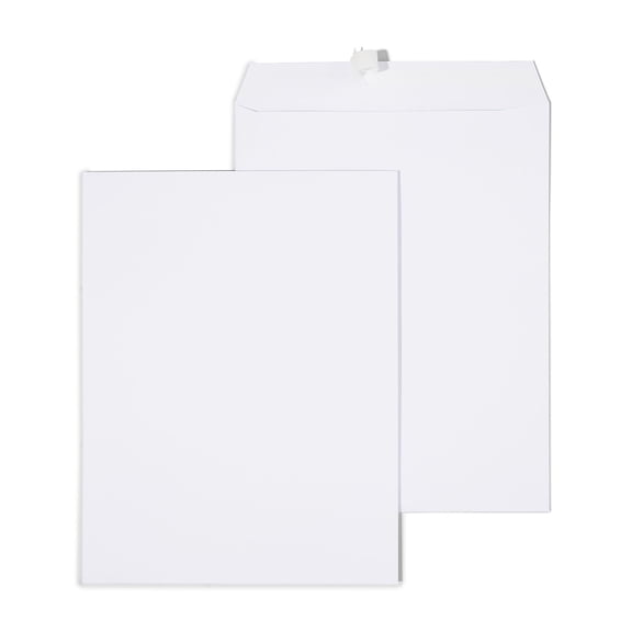 Staples Gummed Catalog Envelopes 10""L x 13""H White 200/Carton ST295840N-CCVS